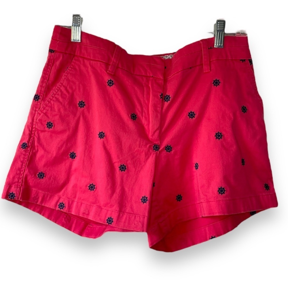British Khaki Nautical Ship wheel shorts size 8